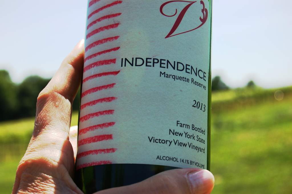 independence marquette wine at Victory View Vineyard