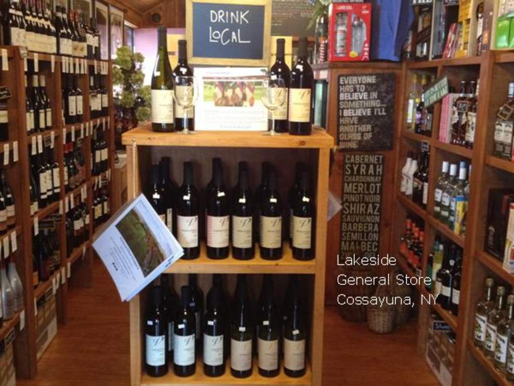 Lakeside General Store drink local Victory View Vineyard wines