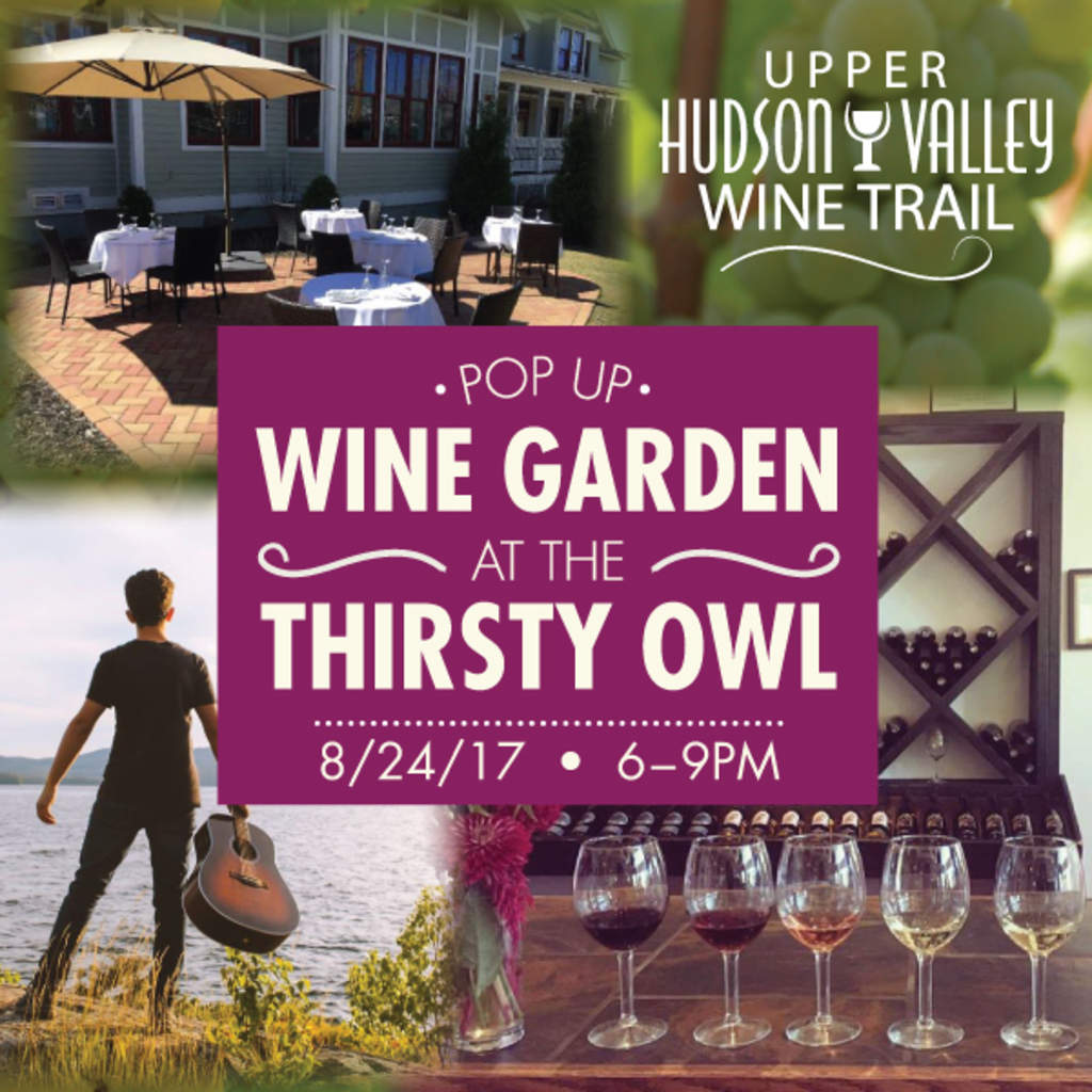 Victory View Vineyard pours wine at Thirsty Owl 6:00 to 9:00 pm on August 24, 2017.