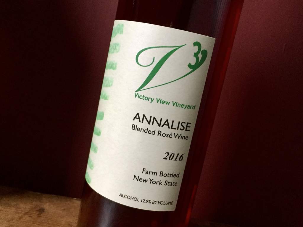 Annalise wine label - blended rosé wine ABV 12.9%