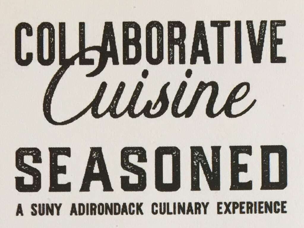 wine paired dinner Collaborative Cuisine Dinner at Seasoned Restaurant - a SUNY Adirondack Culinary Experience