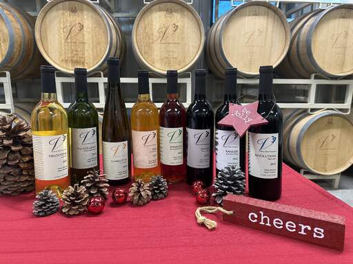 Victory View Vineyard's reds, whites and wine blends.