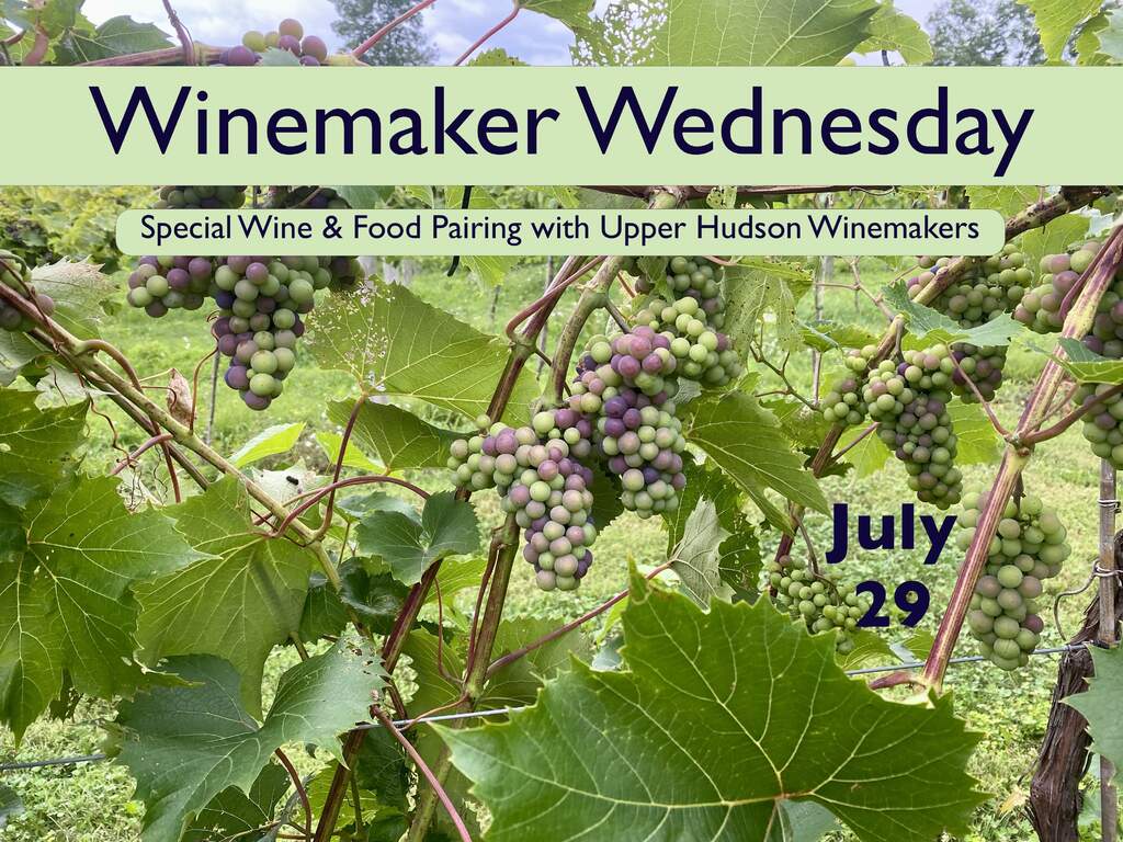 Special wine & food pairing with Upper Hudson winemakers.
