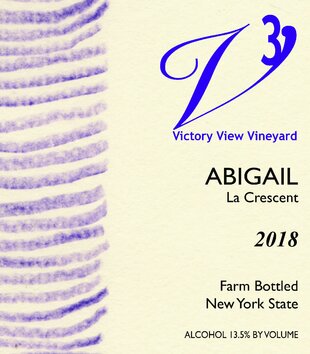 2018 Abigail front label